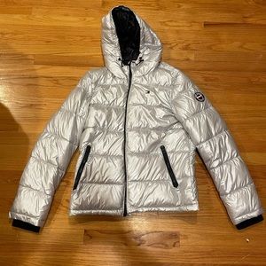 Metallic Tommy Hilfiger bubble jacket